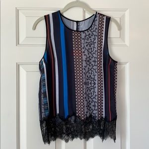 Clover Canyon patchwork lace tank